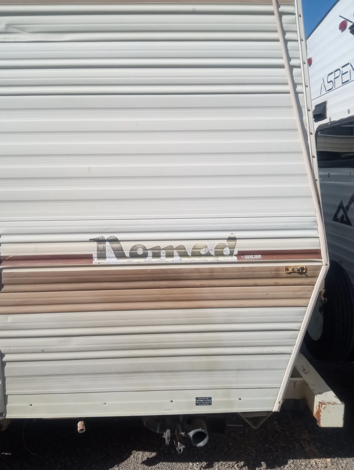 A detail of the actual vintage Nomad before final guest setup